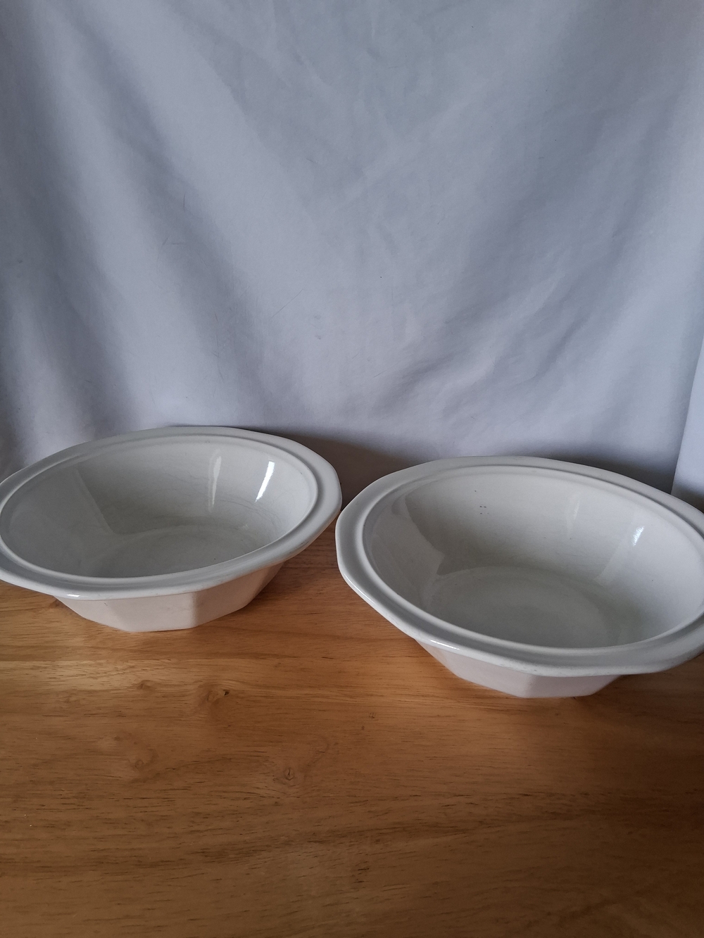 Pfaltzgraff White Ceramic Serving Bowls - Set of 2